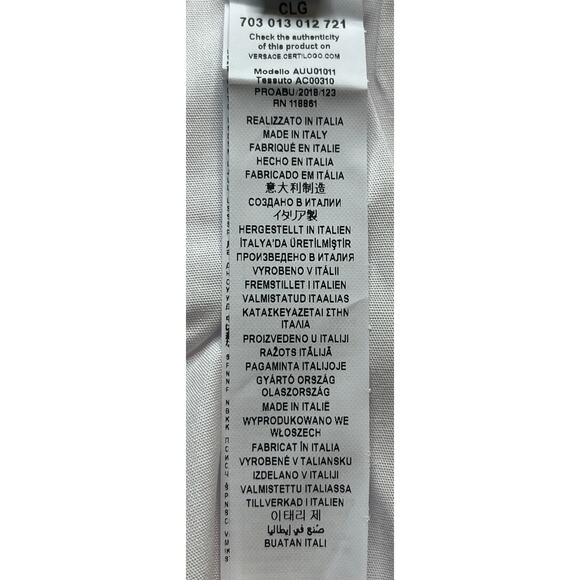 10-16 VERSACE Men's Underwear Boxers White/Gold Size 7/ XL - Picture 6 of 11